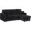Woodwell Montreal Γωνιακός Καναπές Κρεβάτι Microfiber Αναστρέψιμη Γωνία με Αποθηκευτικό Χώρο 223x146x80cm Ε9586,11