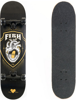 Fish Skateboards Black Heart