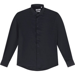 OVER-D Camicia Ανδρικό Πουκάμισο Μακρυμάνικο Μαύρο