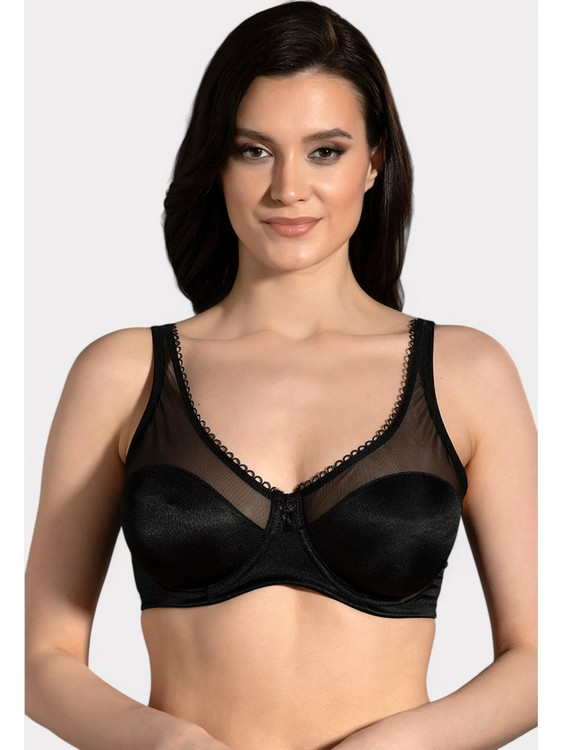 New Bra Lingerie Σουτιέν Minimizer με Μπανέλα Μαύρο NB2304-1