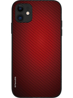 Sonique Carbon Series Θήκη iPhone 11 Red