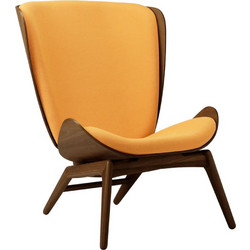 Πολυθρόνα The Reader 5701C702-06 78x91x105cm Dark Oak Tangerine