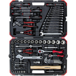 GEDORE red Socket Set 1/4 + 1/2 100-pieces