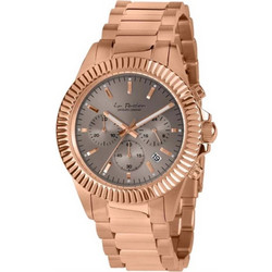 Jacques Lemans La Passion Stainless Steel Γυναικείο Ρολόι Χρονογράφος με Ροζ Χρυσό Μεταλλικό Μπρασελέ LP-111K
