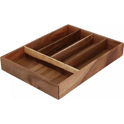 Θήκη για Μαχαιροπίρουνα Excellent Houseware από Ξύλο Ακακίας, με διαστάσεις 35x26x5cm BA2100030