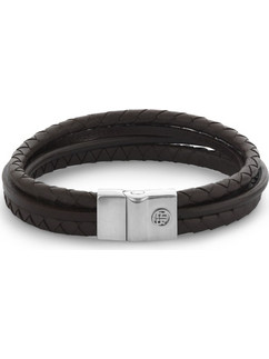 Rebel & Rose Full Metal Premium Combo Βραχιόλι Καφέ 12mm RR-M0055-S-L