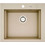 Pyramis Pyragranite Siros Υποκαθήμενος Νεροχύτης Γρανίτη Ματ Dark Beige 57x51.5cm 070201101