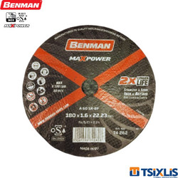 Δίσκος Κοπής Σιδήρου Inox 180mm x 1.6mm BENMAN - (74262)
