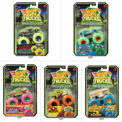 Mattel Hot Wheels Monster Trucks Glow-In-The-Dark 6 Σχέδια HCB50