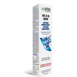 Arkopharma Vit. C D3 & Zn Orange 20 Αναβράζοντα Δισκία