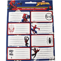 Ετικέτες αυτοκόλλητες τετραδίων Gim Spiderman 2τμχ (777-50246)