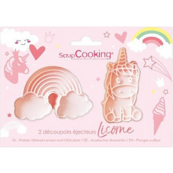 Scrap Cooking Φόρμες - Καλούπια Μπισκότων Με Έμβολο Σετ Μονόκαιροι SCC-2141