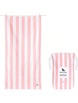 Dock & Bay Cabana Malibu Πετσέτα Θαλάσσης Microfiber Ροζ 90x200cm