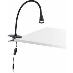 LENA BLACK CLIP LAMP LED 5W 4000K FARO - 52061