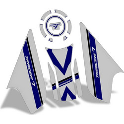 GP Kompozit σετ 3D προστατευτικά ρεζερβουάρ για Yamaha Tracer 7 2020-2024 λευκό / μπλε