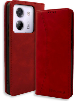 Bodycell Book Case Θήκη Πορτοφόλι Red (Xiaomi Poco M7 Pro 5G)