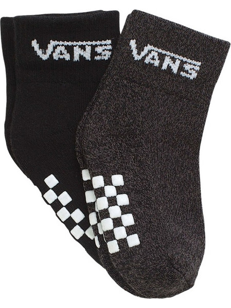 VANS CLASSIC INF CREW SOCKS 2-PACK BLACK