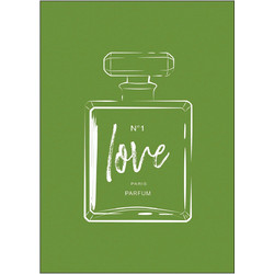 Poster 30x40 Green Perfume - POSTER & FRAME