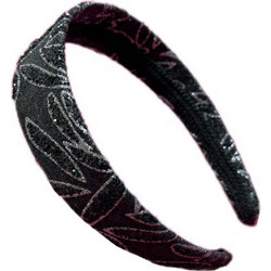 Hairutopia Στέκα Μαλλιών Μαύρη Glitter 30mm