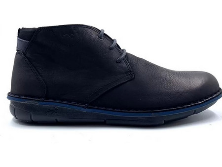 Fluchos Ανδρικά Μποτάκια Δερμάτινα Μαύρα F0701-Desert Negro