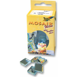 ΜΩΣΑΙΚΟ GLASS FOLIA MIRROR 15x15mm ΚΟΥΤΙ 100τεμ. ΑΣΟΡΤΙ 10 χρώματα