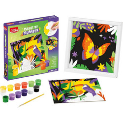 Ζωγραφική Maped Paint By Numbers Parrot and Butterfly 7+
