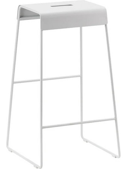 Zone Denmark Σκαμπώ Μπαρ Μεταλλικό 38x38x65 - A-Stool Bar Soft Grey