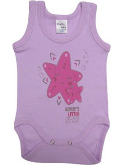 Pretty Baby Φορμάκι Εσώρουχο Αμάνικο για Κορίτσι Μωβ 29457