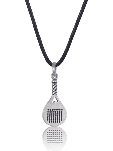 Time Force Κολιέ Ρακέτα από Ατσάλι Ασημί TJ1011C03