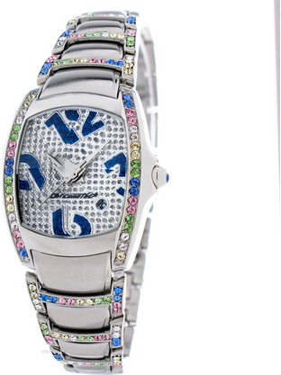 Chronotech Γυναικείο Ρολόι με Ασημί Μεταλλικό Μπρασελέ CT7896SS-72M