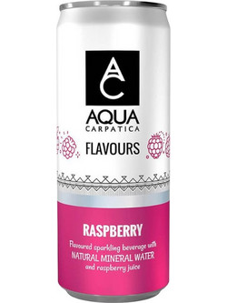Ανθρακούχο Νερό με γεύση Σμέουρο - AQUA Carpatica - 330ml