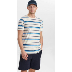 Anerkjendt Akrod Multi Stripe T-Shirt Ανδρικό - Λευκό