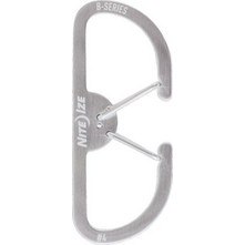 Carabiner B-Series Dual Carabiner 4 SS Stainless (BS4-11-R3) Nite Ize