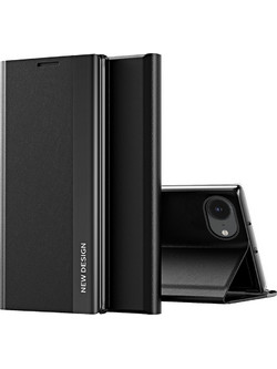 Sleep Case Pro for iPhone 16e / 17e with flap and stand - black