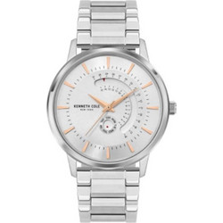 Kenneth Cole Ανδρικό Ρολόι με Ασημί Μεταλλικό Μπρασελέ KCWGH2104501