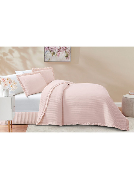 Μαξιλαροθήκες Armony (Pink) καπιτονέ κέντημα / ruffle Μαξ/θήκες 50x70/2τεμ Liolios Home