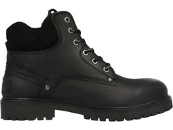 Wrangler Yuma Men Mid Ανδρικά Αρβυλάκια Δερμάτινα Μαύρα 20253061-25Y