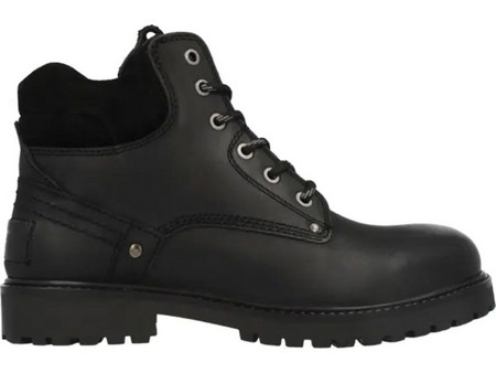 Wrangler Yuma Men Mid Ανδρικά Αρβυλάκια Δερμάτινα Μαύρα 20253061-25Y