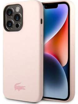 LACOSTE Iphone 14 Pro Max 6.7 Light Pink Hardcase With Silicone - (LCHCP14XSI)