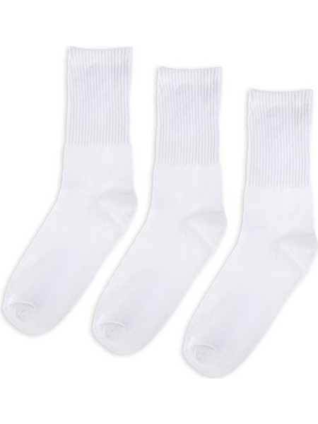 Κάλτσες Sport Fancy Ribbed Λευκό - 3 ζευγ