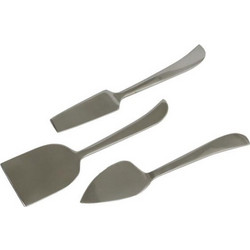 CURVE SET ΣΕΡΒΙΡΙΣΜΑΤΟΣ ΤΥΡΙΩΝ SET 3ΤΜΧ 17x5x1cm ΑΤΣΑΛΙ ΑΣΗΜΙ 2τμχ