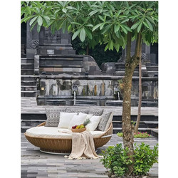 Καναπές Κρεβάτι Klomp Day Bed από συνθετικό Rattan και αλουμίνιο- 900512