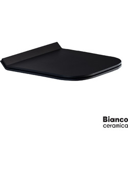 Bianco Ceramica Enzo Καπάκι Λεκάνης Τετράγωνο Πλαστικό Slim Soft Close Λευκό 9100SC