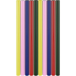 GOOBAY ράβδοι σιλικόνης 77856, Φ11mm x 200mm, διάφορα χρώματα, 10τμχ