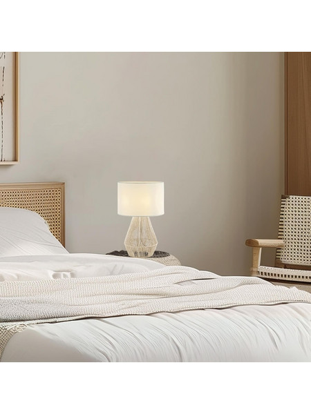 Zambelis Lights LED40W Πορτατίφ Ε27 Μπεζ Χρυσό Φ30xΥ50cm