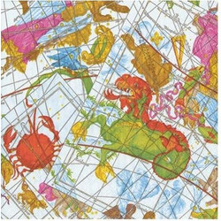 Xαρτοπετσέτες Cocktail Zodiac 12.5x12.5cm Caspari (20 Tεμάχια)
