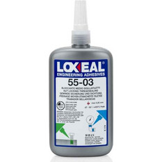 Κόλλα Σύσφιξης Υψηλών Θερμοκρασιών 50ml 55-03 Μπλε LOXEAL