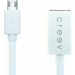 Καλώδιο Creev Micro Usb To Female Usb 17cm Otg