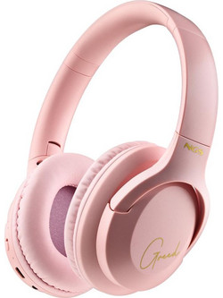 NGS Artica Greed Ασύρματα Bluetooth Ακουστικά Over Ear Ροζ