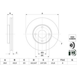 Bosch Δισκόπλακα - 0 986 479 F70